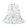 Breathable Lace Strap Floral Puppy Dog Spring Summer Double Princess Skirt Cat Teddy Small Dog Pet Clothes
