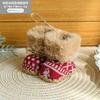 Festive Furry Christmas Ornament Mini Boot Tree Hanging Decoration Charm for Xmas Holiday Party Home Wall Decor Party Gift