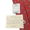 Pristine BVLGARI tie All-over print seven-fold wide tie Red silk mens Used