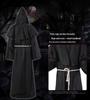 Fantasia de Mágico para Cosplay de Halloween: Túnica de Monge Medieval Retrô & Roupa de Padre - Envio Imediato