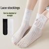 White Lace Ruffle Mid-Calf Socks for Spring/Summer - Sweet Girl Style