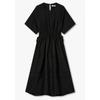 Women S Back Open Ribbon Detail Short Sleeve dreSS 9106241210