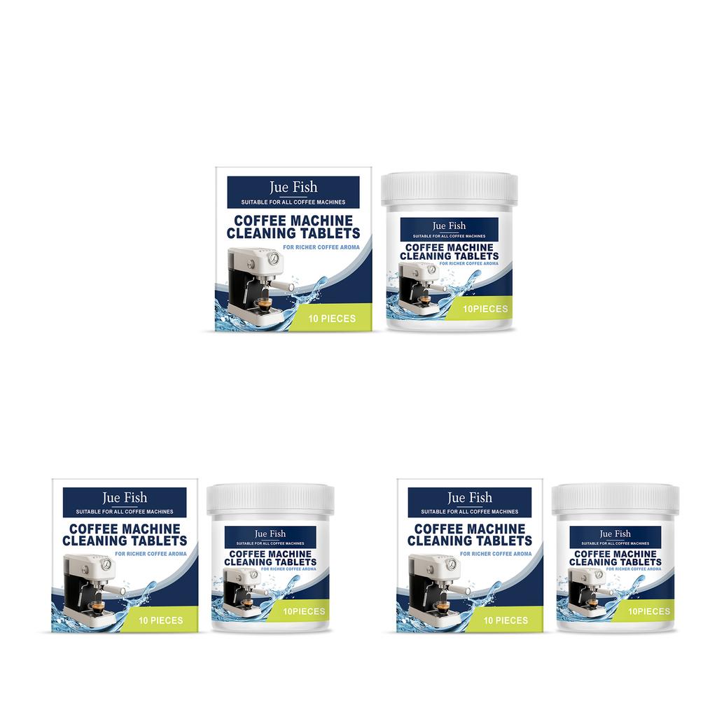 Coffee Machine Effervescent Tablets Powerful Descaling Stains Agent emoves Mineral Buildup All-Purpose Household Cleaner