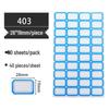 Self-Adhesive Classification and Identification Paper Stickers