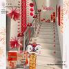 Stair Railing Wedding Decoration Set for Bride and Groom's Indoor Flower Arrangement