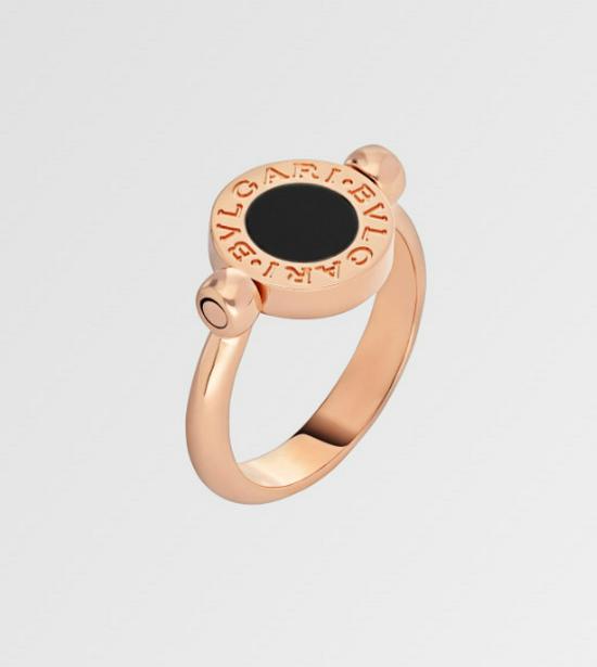 Baojia High-End 925 Silver Coin Mother-of-Pearl Agate Reversible Chalcedony Ring with Full Diamond Round Cake Design.