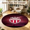 Round Rug Custom NameMonaco FC Pattern Non Slip Carpet Home Floor Decor