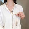 Elegant Multi-layer French Pearl Necklace - Versatile Design for High-end Sweater Chains