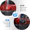 2PCS Taillights Smoked Tint Light Lamp Covers for Toyot@ FJ Cruiser 2007-2021, ABS Material Car Lights Guard Cover Trim Exterior Accessories,