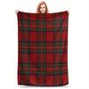 Scotland Plaid Printed Flannel Fleece Blanket Soft and Comfortable for All Seasons Suitable for Sofa Bed Travel and Office