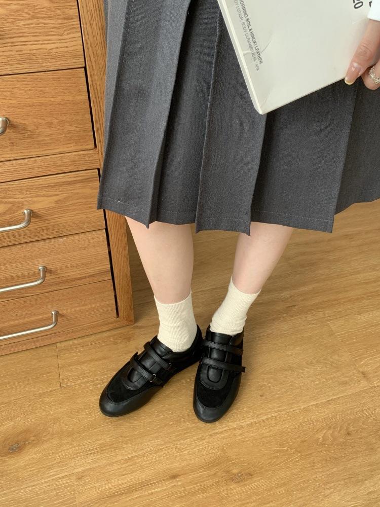 Fairy style new inner height increase retro sports Mary Jane shoes female round head shallow mouth versatile thin low commuter shoes