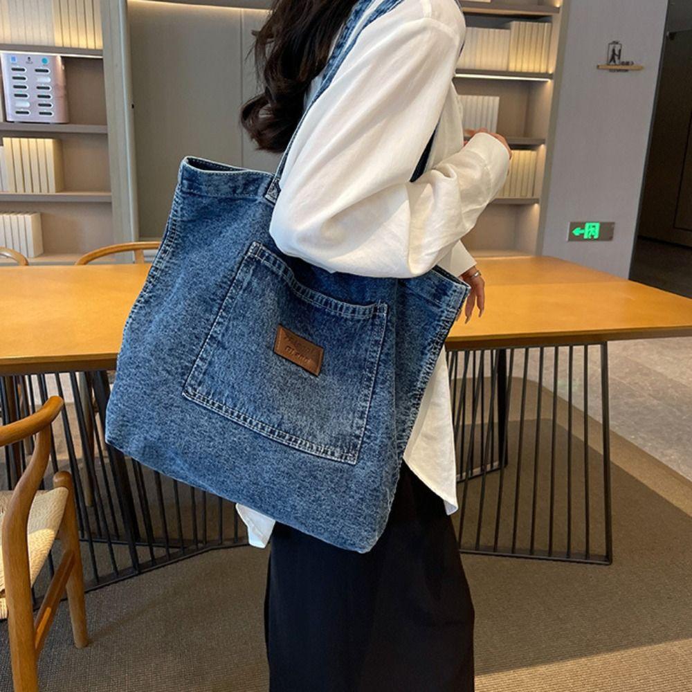 

Уличная винтажная сумка через плечо, сумка через плечо, портативная джинсовая холщовая сумка для девочек