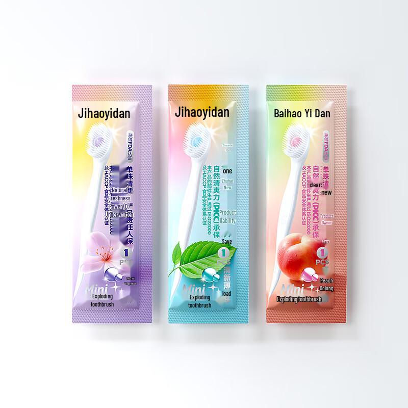Disposable Adult Toothbrush with Flavor Bead