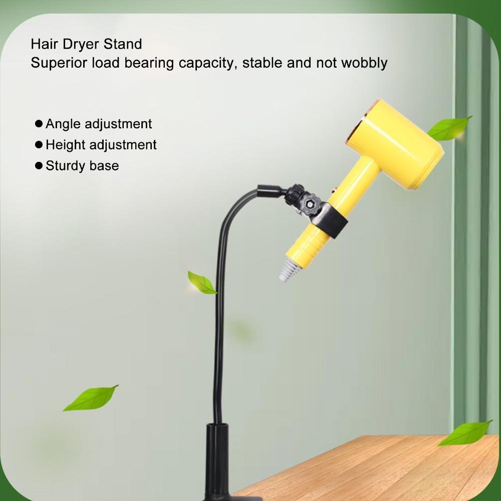 With Clamp Hair Dryer Stand Secure Hair Dryer Holder Pet Dryer Holder Hands-Free Use чёрный