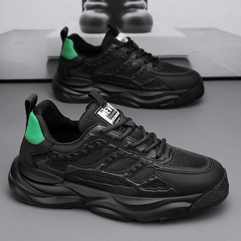 Mecha Men's Sports Shoes 2025 Summer New Mesh Breathable Casual Shoes Men's Versatile Trend Popular Dad Shoes