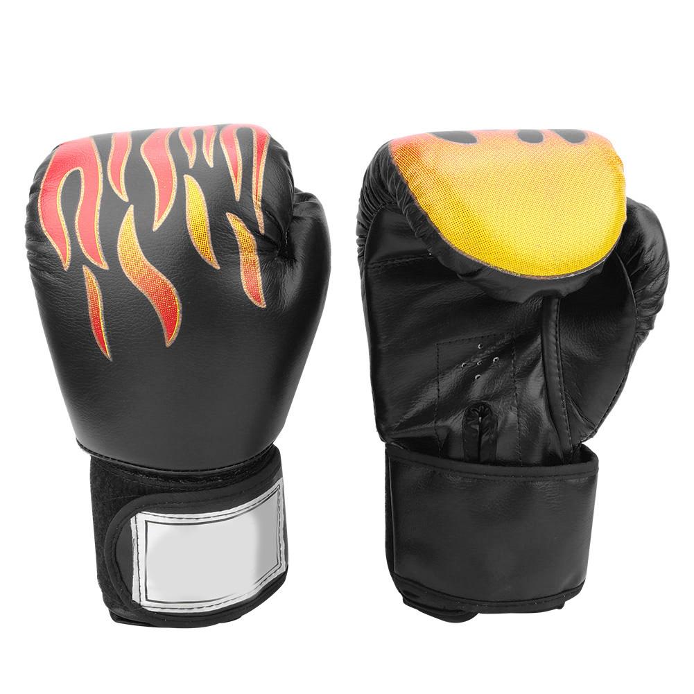 1 Paar Langlebige Erwachsene Boxen Kämpfen Sparring Sandsack Handschuhe Trainingspratzen Schwarz