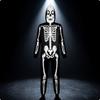 Skeleton Costume with Hood Full-Body Apparel Gender-Neutral for Adults