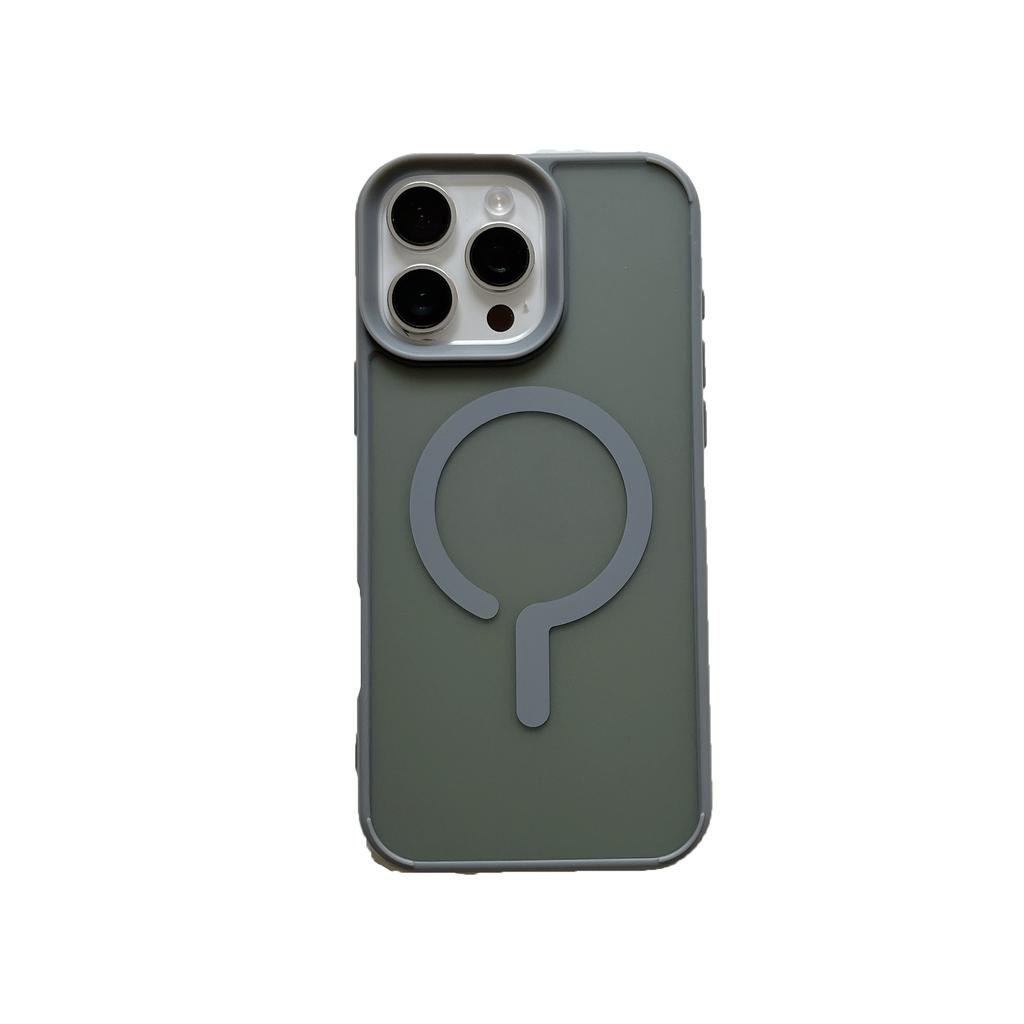 Skin-friendly simple matte case, suitable for iPhone16Pro max mobile phone case, Apple 17 question mark magnetic case 14/15.