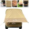 Manual Operation SUV Tailgate Shade Awning Tent - Car Sun Shelter With Windproof Ropes & Hooks - Portable Camping Shade Canopy