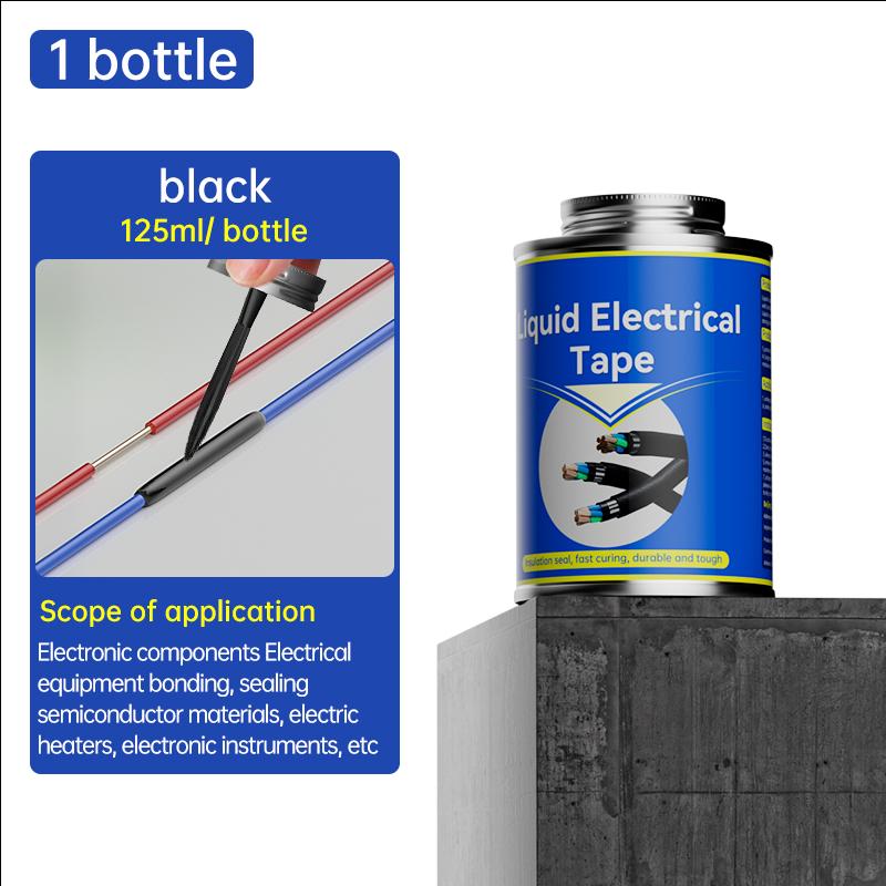 1/2pcs 30/125 ml Liquid Electrical Tape Insulating Tape Rubber Electrical Wire Cable Coat Fix Line Glue Liquid Insulation Paste