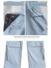 Petite High Waist Gray Wide Leg Cargo Pants for Women - Spring/Summer 145cm Length
