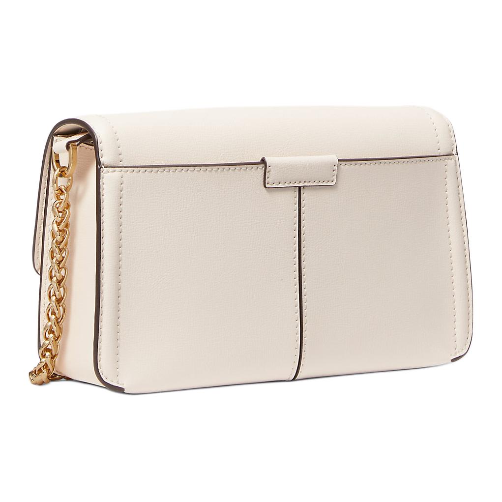 Michael Kors MK Sonia Solid Chain Commuter Leather Crossbody Bag Women Bags White 35F1G6SL3L-085