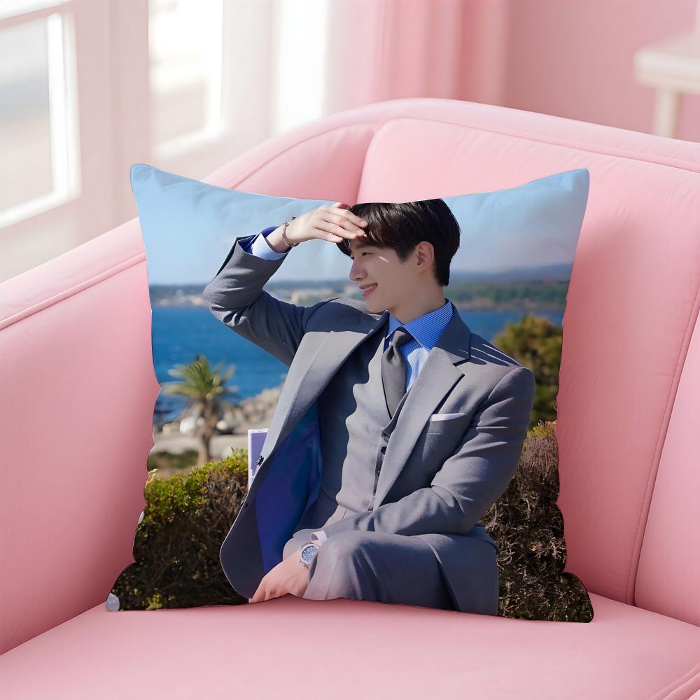 singer charismatic JJunho Cushion Cover Pillow Case Soft Skin Friendly Fabric Concealed Zipper