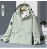 New Unisex Windproof Waterproof Hooded Jacket for Spring/Autumn Outdoor Sports