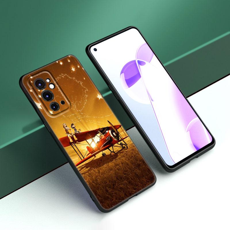 The Little Prince Black Silicone Phone Case For OnePlus 9 10 11 12 ACE 2V Pro 9RT 10T 10R Nord CE 2 3 Lite N10 N20 N30 5G