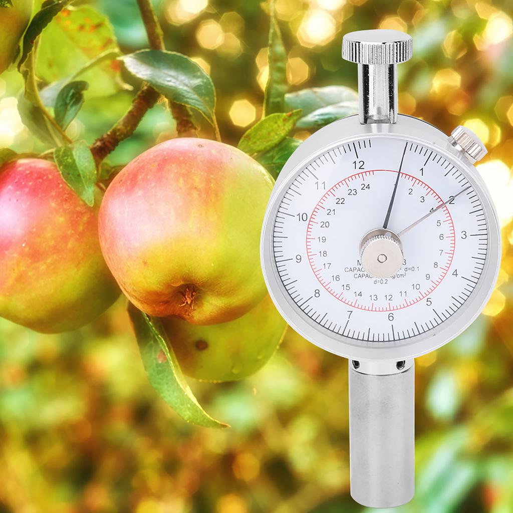 GY‑03 Fruit Penetrometer Sclerometer Farm Fruit Hardness Tester Machine with 2 Measuring Head Fruit Sclerometer