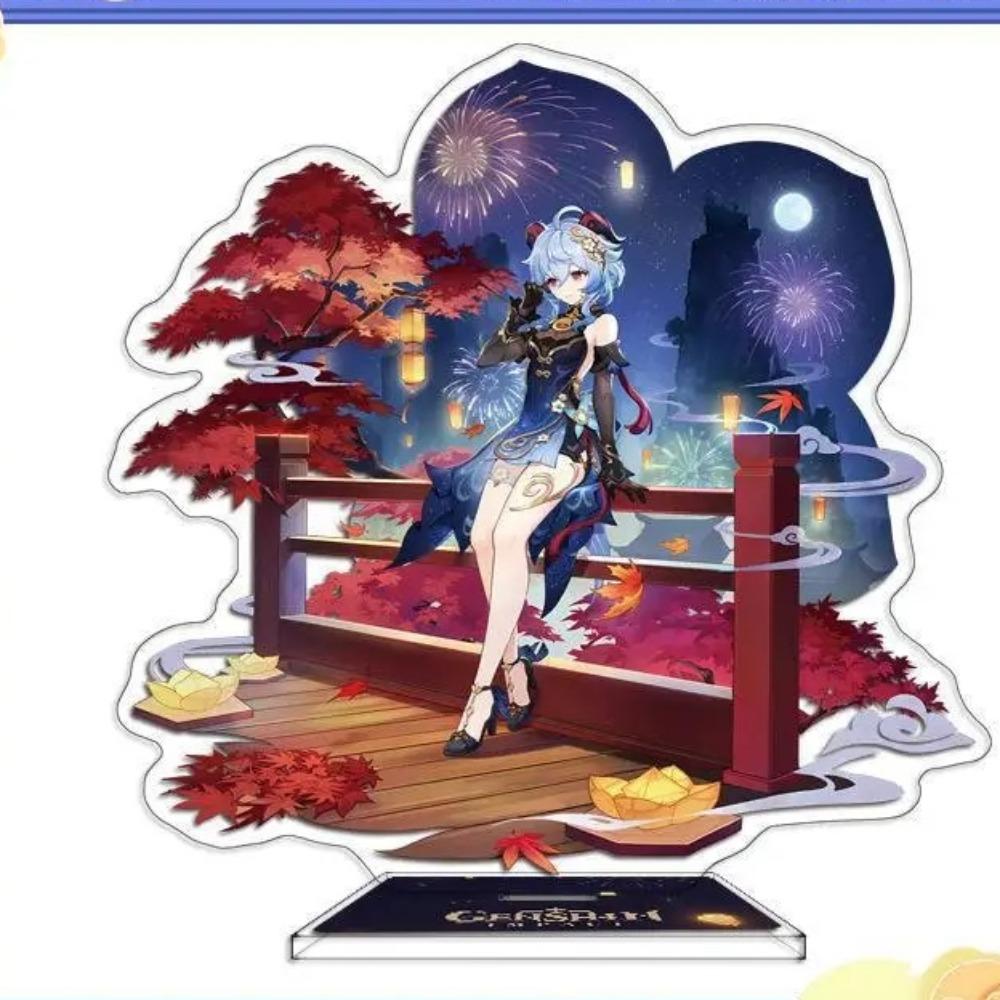 

Acrylic Stands Ganyu Xingqiu Shenhe Character Figures Game Peripherals Desktop Ornaments Pendant Keychains Bag Decorative Badges