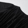 Women's Elegant V-Neck Chiffon Ruffle Sleeve Midi Dress
