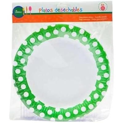 Disposable Plates - BigBuy Home - Multicolor - 14.46 X 11.46 Cm - Not Dishwasher Safe