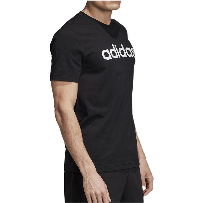 Adidas T Shirts Men's Black Crew Neck Moderate Straight Fit EI4599