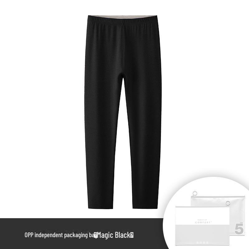 

Бесшовные леггинсы из смеси шерсти и шелка: На бархатной подкладке, однотонный, идеально подходит для осени/зимы M (80~100 catties)