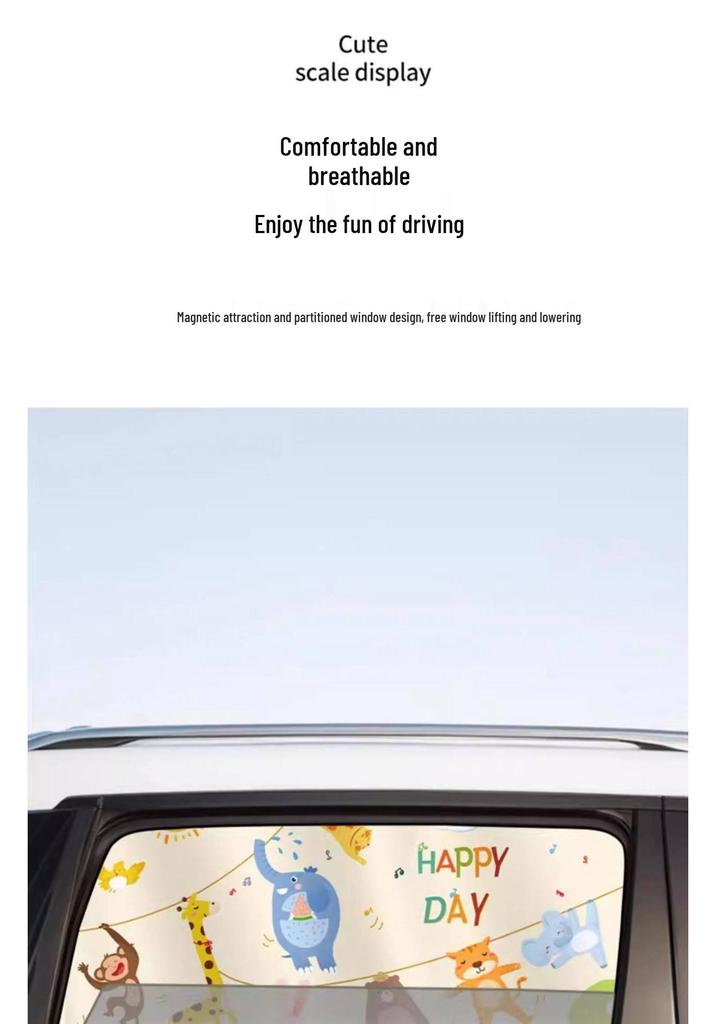 Children's Car Sunshade Curtains for Rear Windows