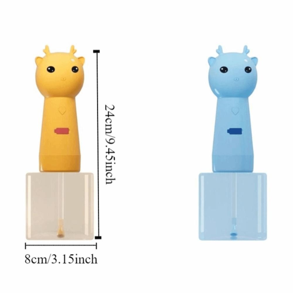 Quiet Operation Cat Soap Dispenser Wireless Smart Dog Cleaning Foam Machine Waterproof Cartoon Pet Bathing Soap Container