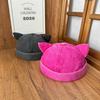 New Cat Ear Washed Old Melon Fur Hat Street Trendy Brand Retro Brimless Hat Yuppie Landlord Hat Couple