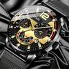Business Men's Calendar Quartz Wristwatches Fashion Mens Mesh Strap Watch,ideal Choice for Gifts To Men