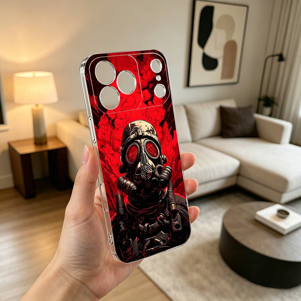 GAME R-Resident Evil Phone Case For iPhone 17 16 15 14 13 12 11 Mini Pro Max Plus Transparent Cover