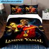 Set Biancheria da Letto 3 Pezzi Football Spirit Ya-mal, Include 1 Copripiumino e 2 Federe Perfetto per Camera da Letto, Dormitorio, Regalo di Natale per Fan