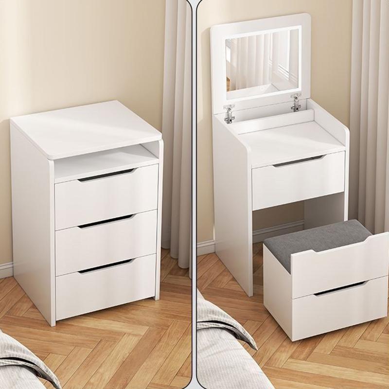 Flip Cover Dressing Table Bedroom Woman Furniture Makeup Vanities Modern Multi-functional Dresser Design with Led Light Dresser