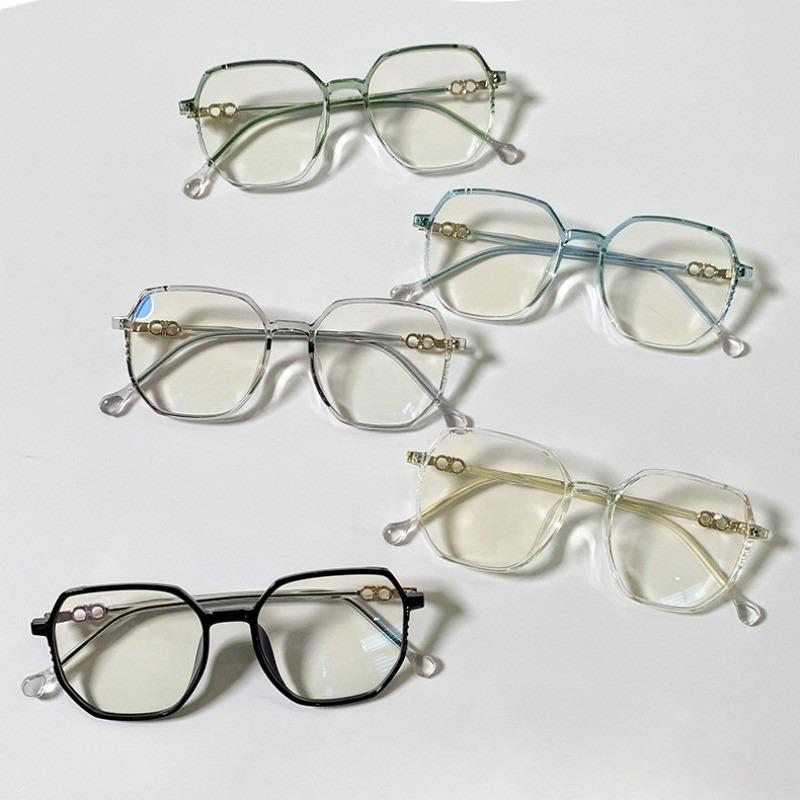 Round Fashionable Frame Computer Anti Radiation Anti Blue Light Glasses Light Weight Eyeglass
