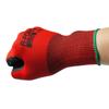 [Arforce] Natural Rubber Back-Ventilated Gloves, Red, Medium (10-Pair Pack)