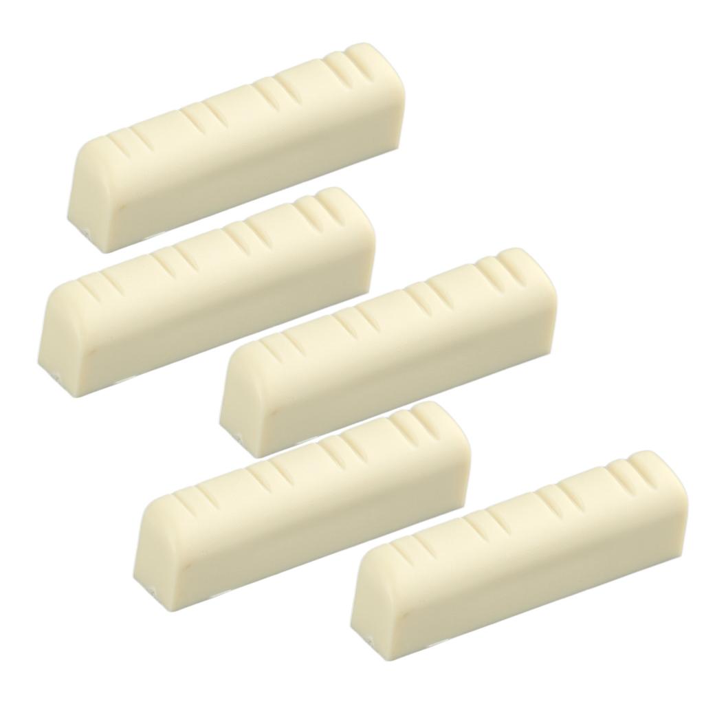 5Pcs Mandolinen-Brückenmutter 8-Saiter Kunststoff 3,5 cm Universal-Instrumentenzubehör zum Ersetzen