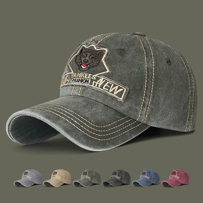 Leopard Head Baseball Cap Men Women Sunshade Cap Embroidery Snapback Hat Sun Visor Hats Fishing Hat Peak Cap