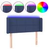 VidaXL Tête de Lit à LED Meuble de Chambre à Coucher Accessoire de Lit Simple Tête de Cadre de Lit Intérieur Bleu 3123224