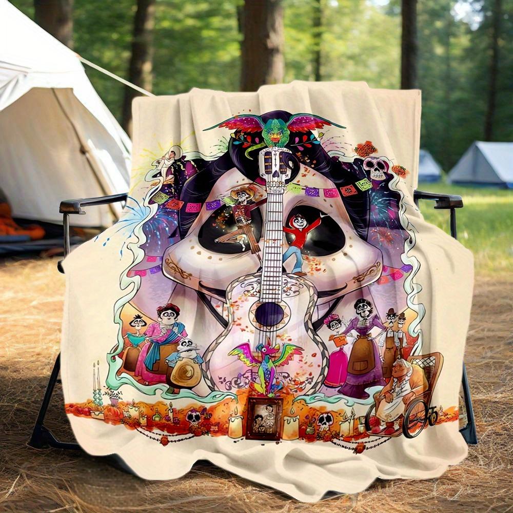 1pc, Coco Miguel Blankets for Outdoor, Living Room, Travel, Camping, Car Blankets