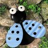 4 Colors Optional 1Pcs Creative Handicrafts Iron Beetle Hand-painted Home Courtyard Balcony Villa Grassland Wall Decoration Garden