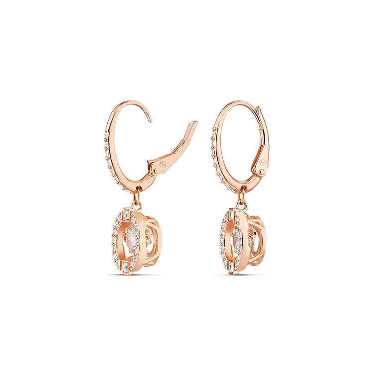 Swarovski Una Earrings Womens Rose Gold